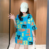 カジュアル 3色選択可 好感度満載 プリント Tシャツ カットソー＜U-3323＞
