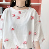 今季大好評 チュール 好感度満載 切り替え Tシャツ カットソー＜U-3190＞