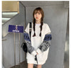 存在感抜群 スタイルアップ トレンドアイテム 切り替え カジュアル 全3色 パーカー＜U-9562＞