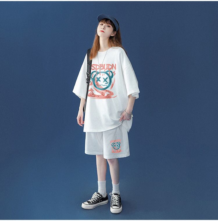 早い者勝ち  半袖Ｔシャツⅹパンツセット全4色 男女兼用<U-6554>