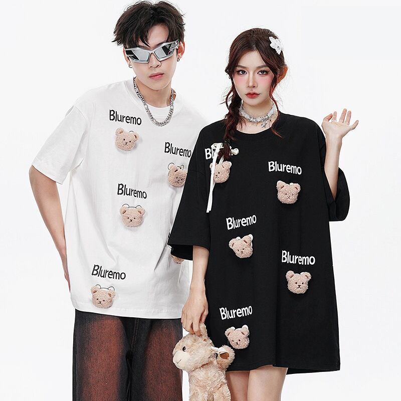 期間限定 ファッション 着回し力抜群 ゆったり 男女兼用 全3色 半袖Tシャツ＜U-9065＞
