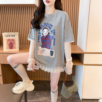 美人度アップ 絶対流行 今季マストバイ 早い者勝ち カジュアル Tシャツ<U-11701>