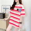 オシャレ度満点 プリント 美感いっぱい Tシャツ カットソー＜U-3296＞