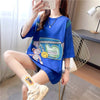 個性的なデザイン 3色選択可 一目惚れ プリント Tシャツ カットソー＜U-3062＞