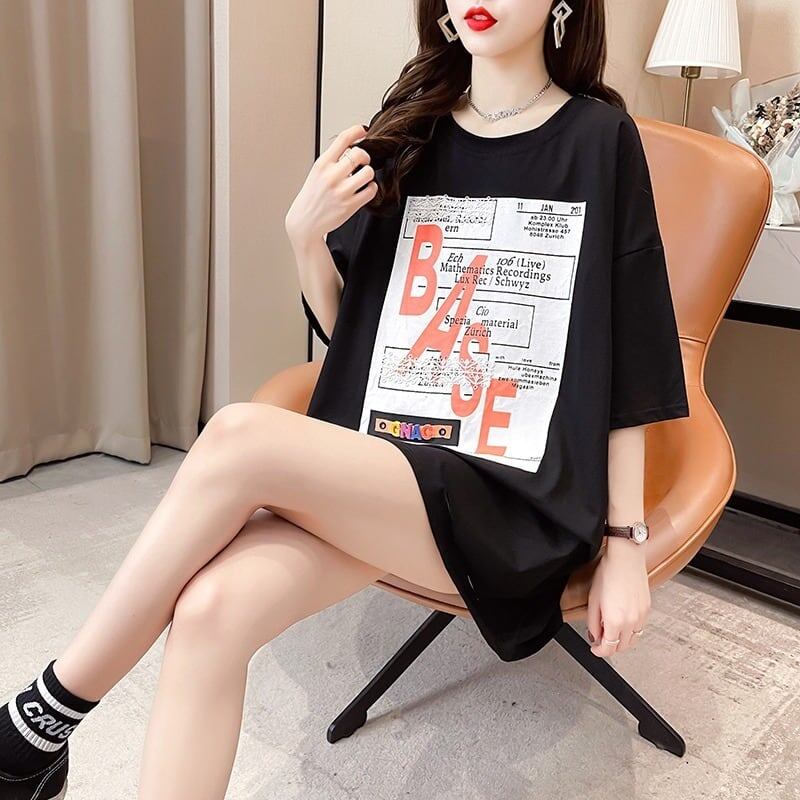 個性的なデザイン プリント 一目惚れ Tシャツ カットソー トップス＜U-3282＞