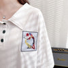 絶対欲しい キュート 定番シンプル 切り替え 全2色 半袖Tシャツ<U-8742>