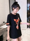売り切れ必至 アクティブも綺麗も叶う 上品 プリント 全3色 半袖 Tシャツ <U-8990>