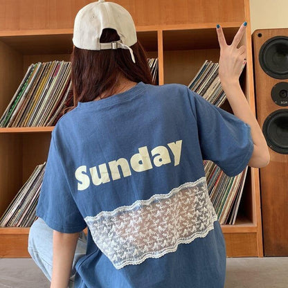 個性的なデザイン 3色選択可 バックで綺麗 Tシャツ カットソー＜U-3023＞