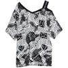 カジュアル ベアトップ お洒落 プリント Tシャツ カットソー＜U-3143＞