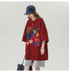 売り切れ必至 プリント ファッション 4色選択 半袖Tシャツ＜U-8594＞