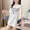 【半額！期間限定！！】美人度アップ 大好評 レース 透かし彫り プリント 半袖Tシャツ カットソー ＜isf-8624＞