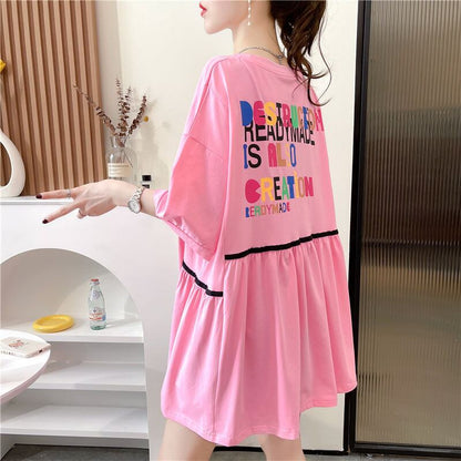 おすすめ スウィート ! 韓国系 ゆったりTシャツ半袖 全3色 <U-4943>