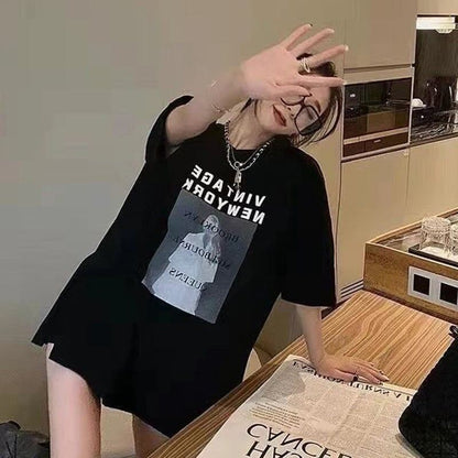 レトロ プリント オシャレ度満点 Tシャツ カットソー＜U-3309＞