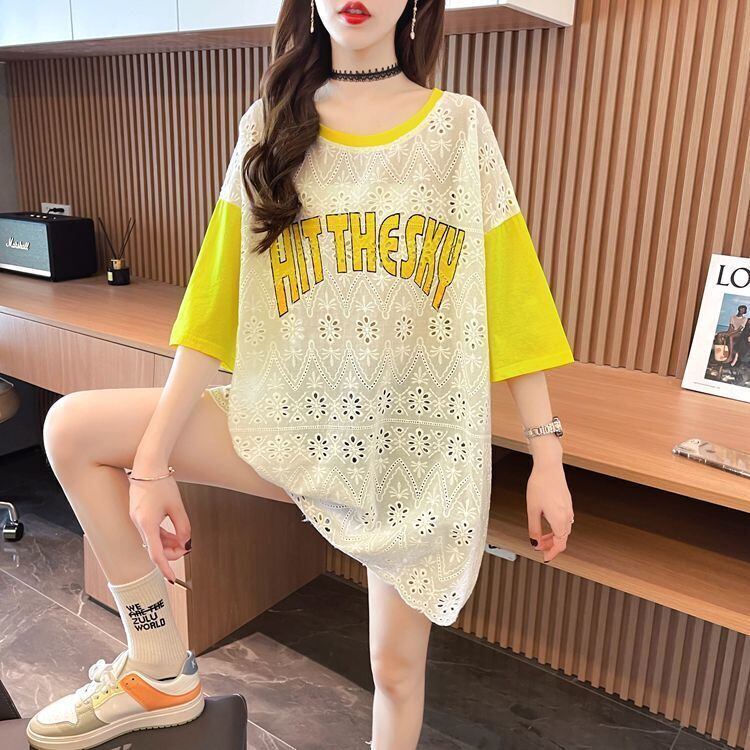 気質満点 ラウンドネック キュート 半袖Tシャツ ＜U-8647＞