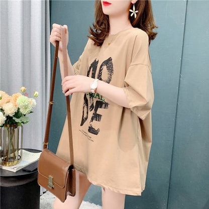 オシャレ度満点 切り替え 好感度満載 プリント Tシャツ カットソー＜U-3672＞