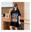 【半額！期間限定！！】話題沸騰中 カジュアル アバンギャルド プリント 3色選択 半袖Tシャツ＜U-8581＞