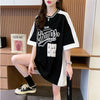 絶対流行 一目惚れ 個性的なデザイン 2色選択可 プリント Tシャツ カットソー＜U-8279＞