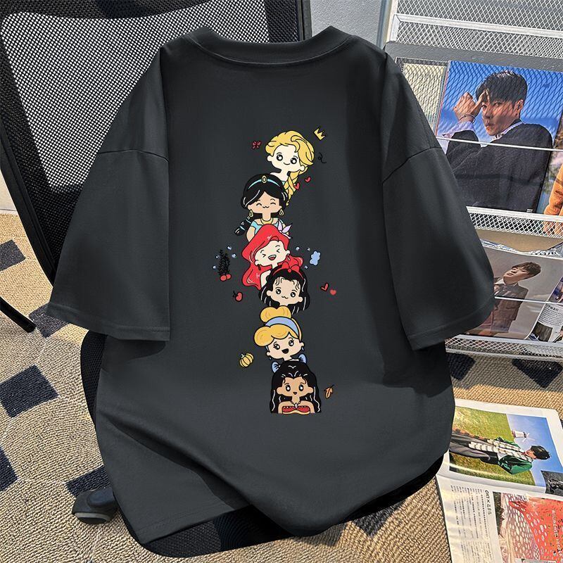 新商品 カジュアル 定番シンプル プリント 全6色 半袖Tシャツ<U-8767>