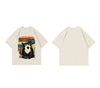 絶対欲しい デザイン性抜群 売り切れ必至 ファッション プリント 4色選択 半袖Tシャツ＜U-9293＞