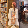 ルーズ 切り替え オシャレ度満点 プリント Tシャツ カットソー＜U-3459＞