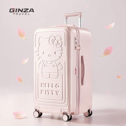 【数量限定】ハローキティ スーツケース ピンク エンボス加工 ｜ 大人可愛い キャリーケース TSAロック搭載 U-60003