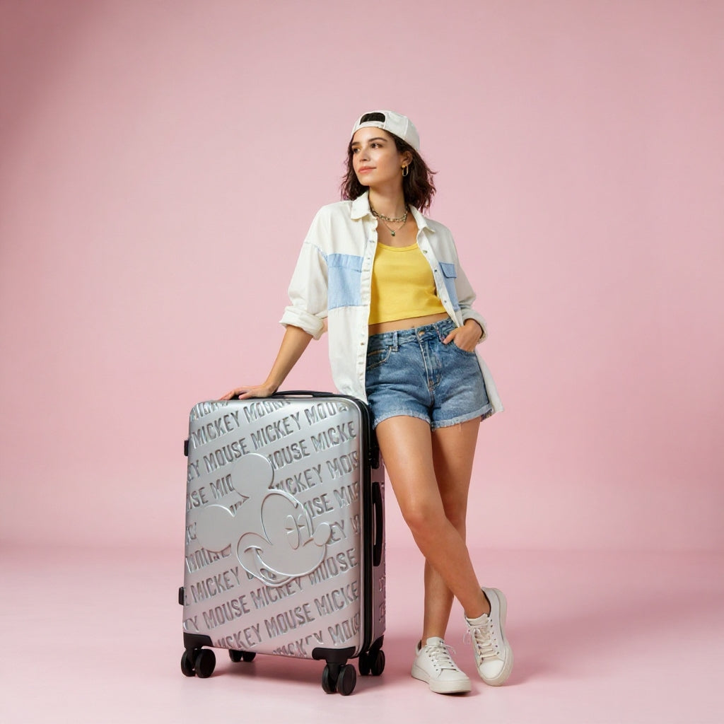 ディズニー ミッキーマウス スーツケース 機内持ち込み可 Sサイズ ｜ TSAロック・乾湿分離収納付 U-60000