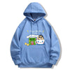 大人可愛い キャラクター プリント フード付き パーカー U-13586