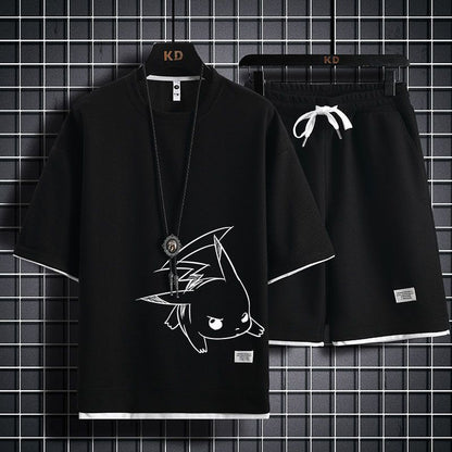 男女兼用 大人気アイテム Tシャツ & ショーツ セットアップ U-13246