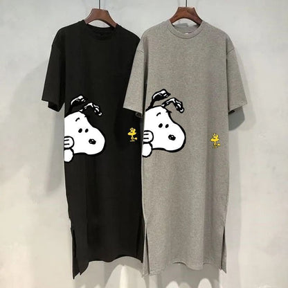 ゆったり カジュアル レディース 半袖 ワンピース U-13465