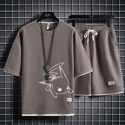 男女兼用 大人気アイテム Tシャツ & ショーツ セットアップ U-13246