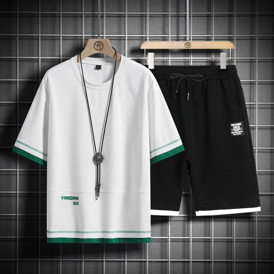 男女兼用 上質 カジュアル Tシャツ & ショーツ セットアップ U-80003