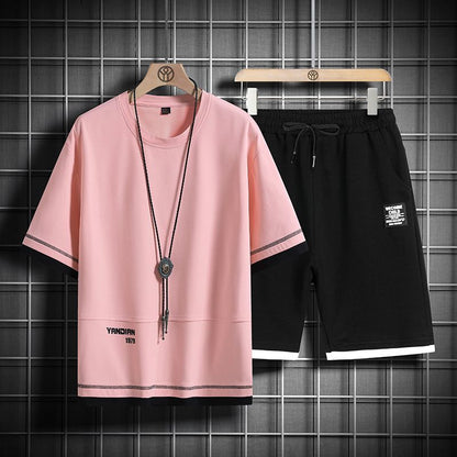 男女兼用 上質 カジュアル Tシャツ & ショーツ セットアップ U-80003