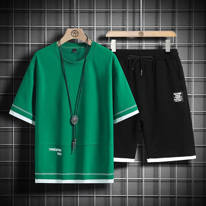 男女兼用 上質 カジュアル Tシャツ & ショーツ セットアップ U-80003