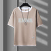 男女兼用 プリント 配色 Tシャツ & ショーツ セットアップ U-80090
