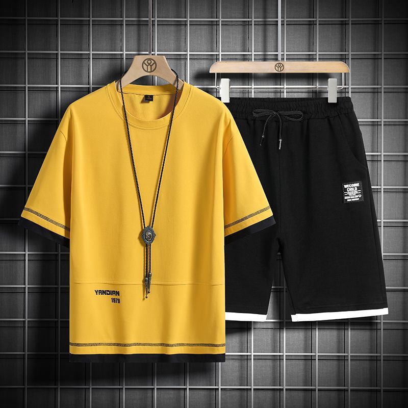 男女兼用 上質 カジュアル Tシャツ & ショーツ セットアップ U-80003