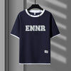 男女兼用 プリント 配色 Tシャツ & ショーツ セットアップ U-80090