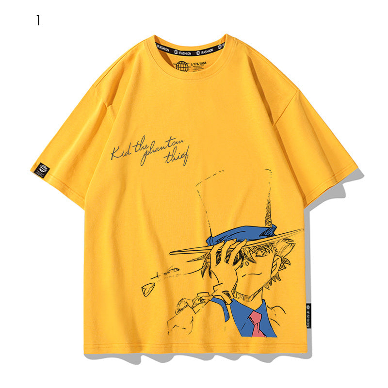 大注目 着瘦せ 大活躍 プリントロゴ 4色選択 Tシャツ U-13005