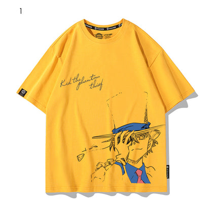 大注目 着瘦せ 大活躍 プリントロゴ 4色選択 Tシャツ U-13005