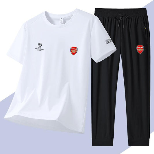 男女兼用 ファッション Tシャツ & カジュアルパンツ セットアップ U-13250