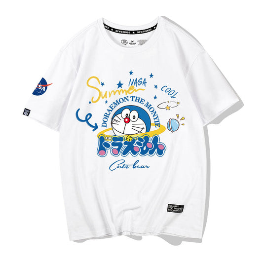 男女兼用 かわいい プリント 半袖 Tシャツ F-13598