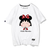 男女兼用 かわいい プリント 半袖 Tシャツ F-13602