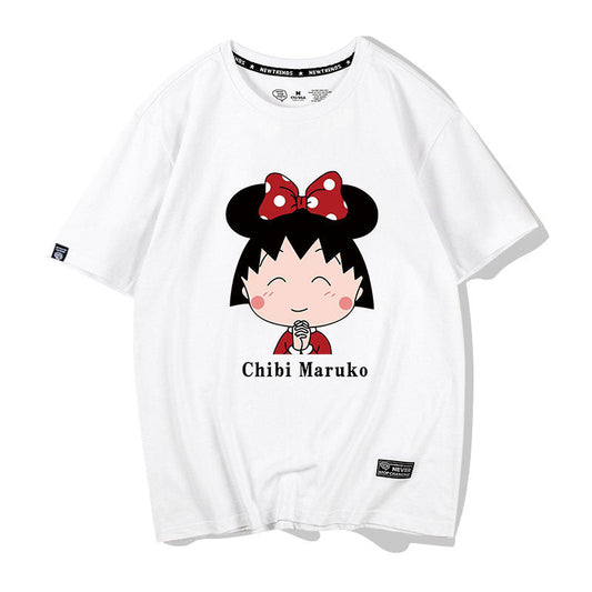 男女兼用 かわいい プリント 半袖 Tシャツ F-13602