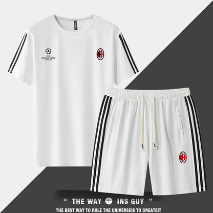 男女兼用 接触冷感 Tシャツ & ショーツ セットアップ U-13365