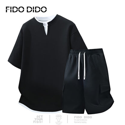 高品質 カジュアル Tシャツ & ショーツ セットアップ U-80067