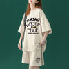 売れ筋 プリント Tシャツ & ショーツ セットアップ U-80100