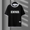 男女兼用 プリント 配色 Tシャツ & ショーツ セットアップ U-80090