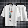男女兼用 上質 プリント Tシャツ & ショーツ セットアップ U-13247