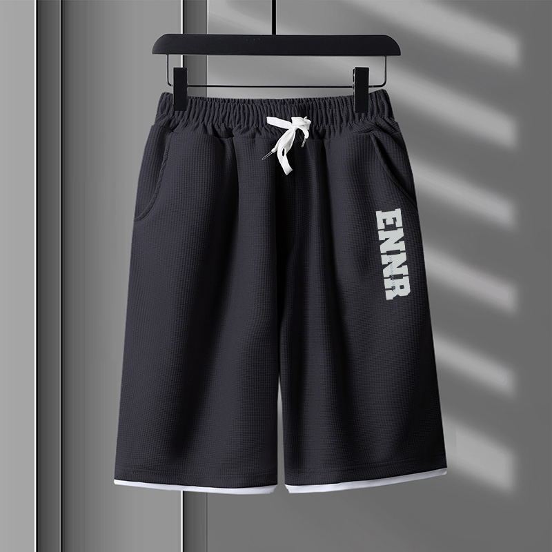 男女兼用 プリント 配色 Tシャツ & ショーツ セットアップ U-80090
