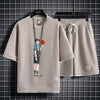 男女兼用 上質 プリント Tシャツ & ショーツ セットアップ U-13247