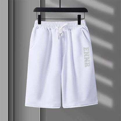男女兼用 プリント 配色 Tシャツ & ショーツ セットアップ U-80090